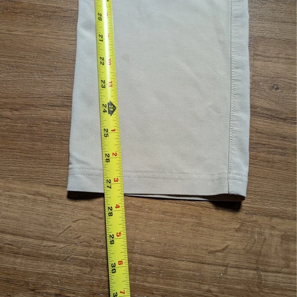 Tasc Pants Mens 30x30(32x27) Straight Fit Khaki Performance Bamboo Golf Stretch
